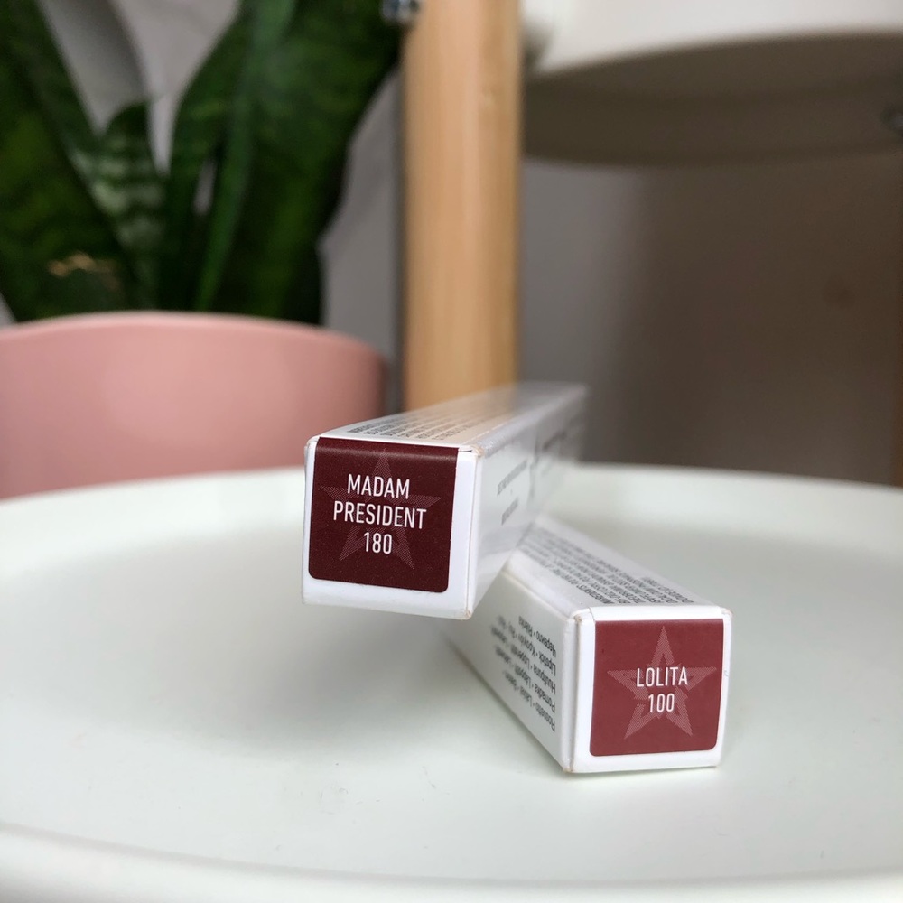 KVD Beauty Epic Kiss lipsticks - Lolita and Madam President